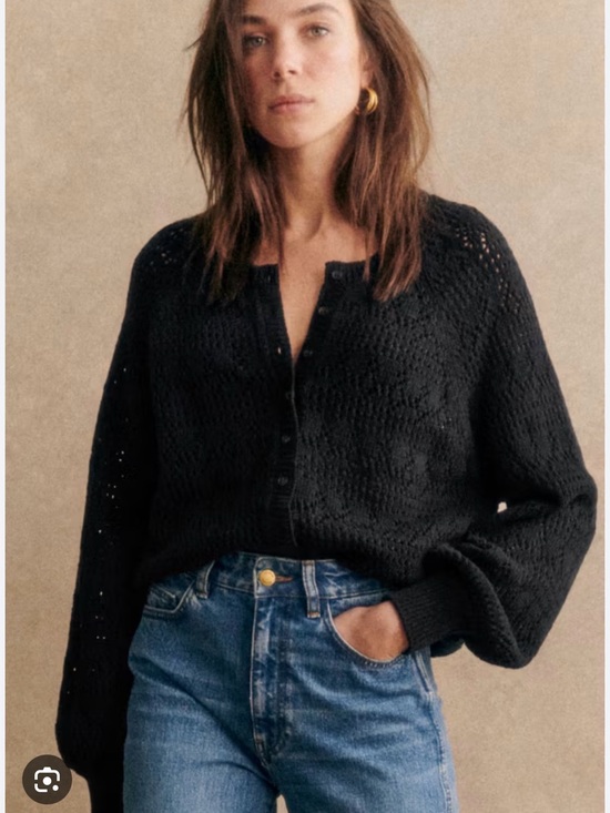 Sezane Sweaters - VGUC Sezane Capucine Cardigan in black size S